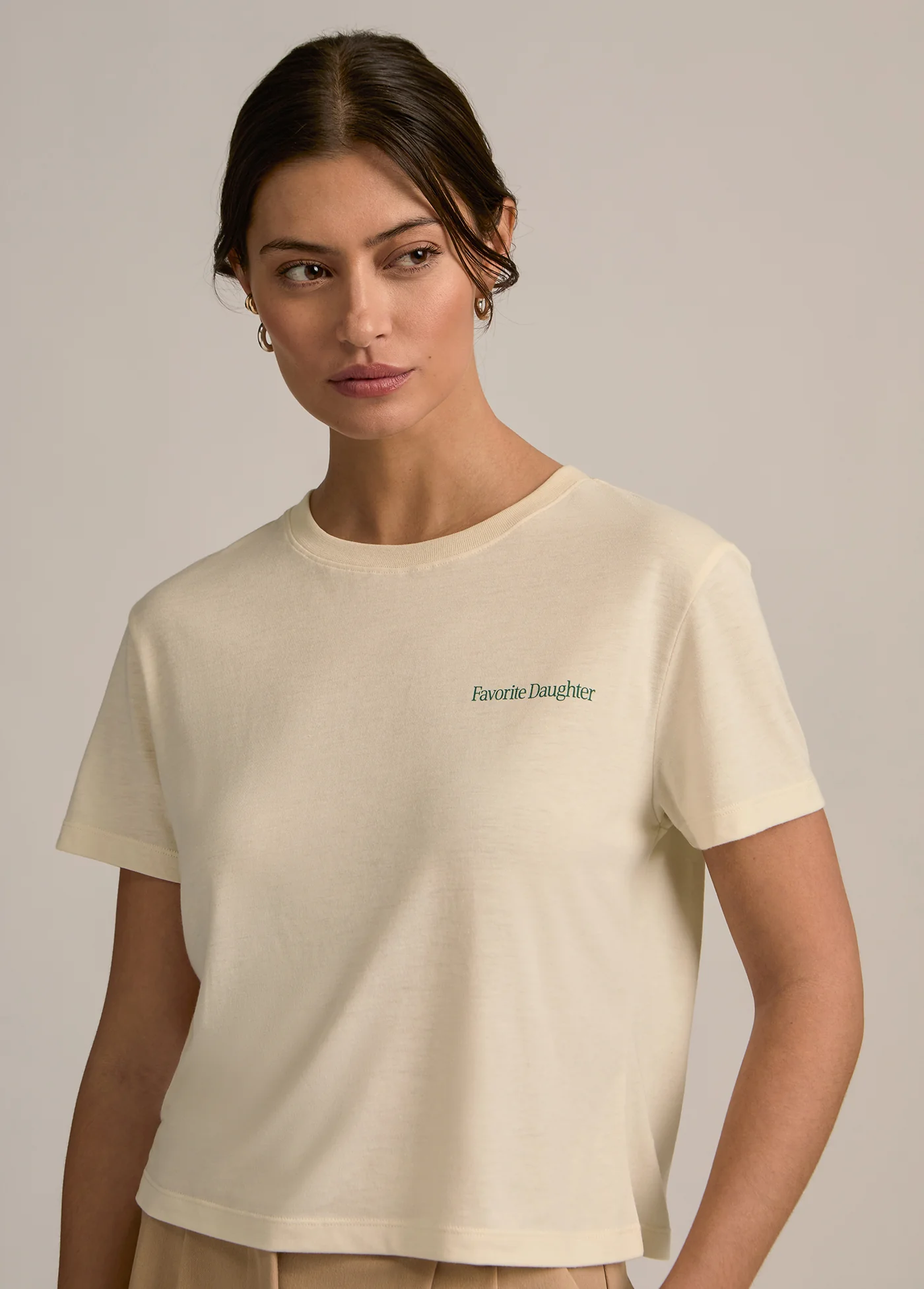 THE CROPPED LOGO TEE