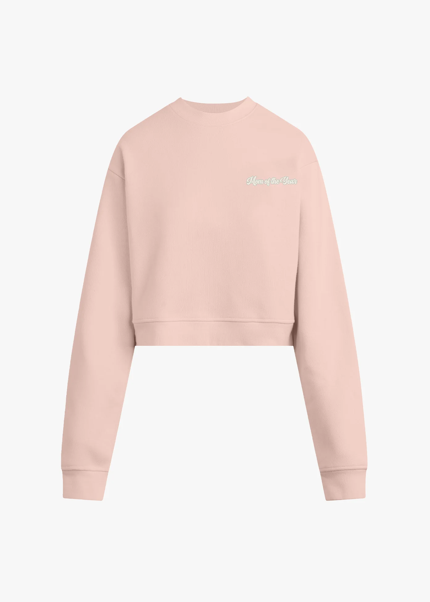 THE MOM OF THE YEAR VARSITY CHEST LOGO SWEATSHIRT