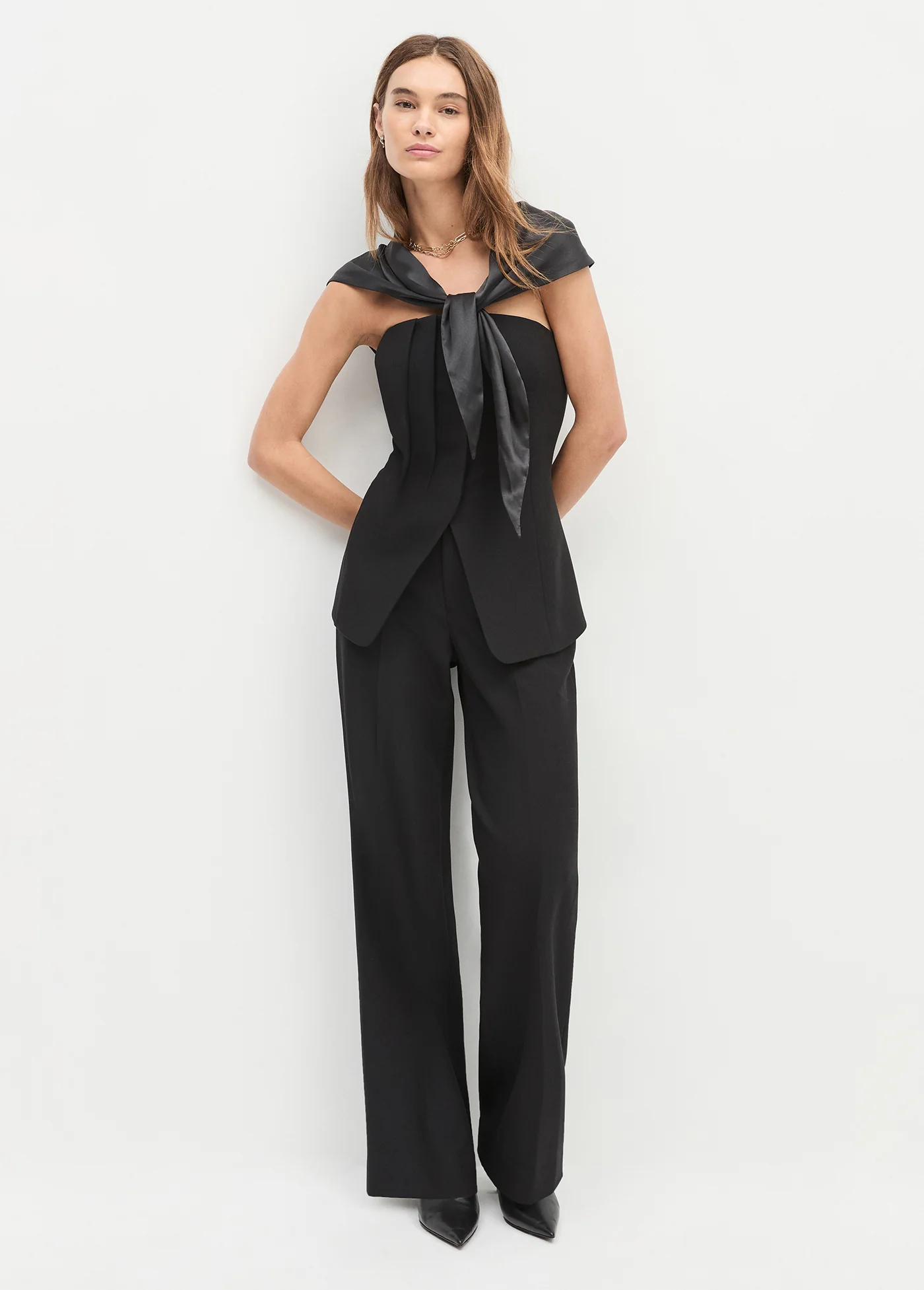 THE SATIN TRIANGLE SCARF - Image 2
