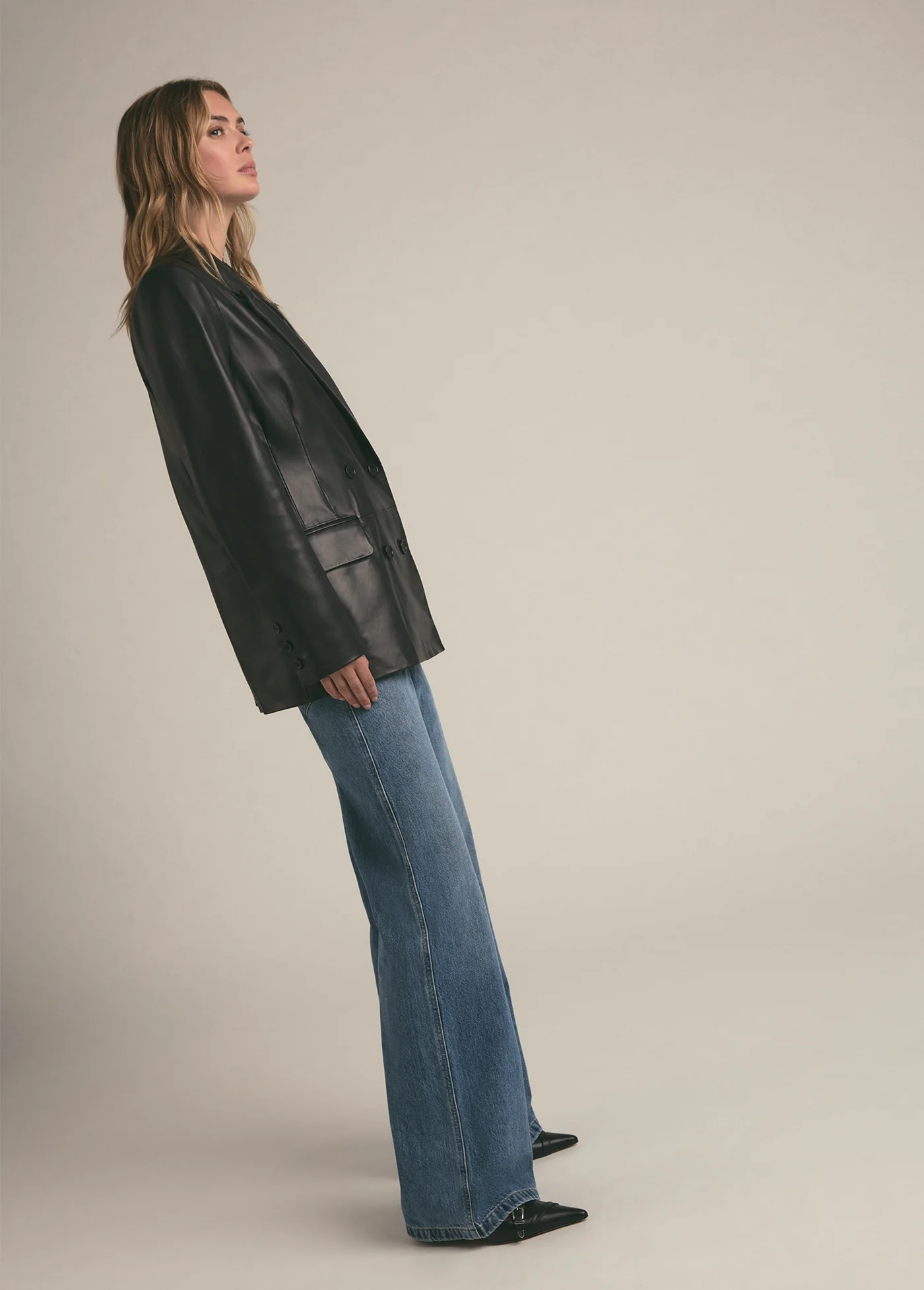 THE AGNES LEATHER BLAZER - Image 8