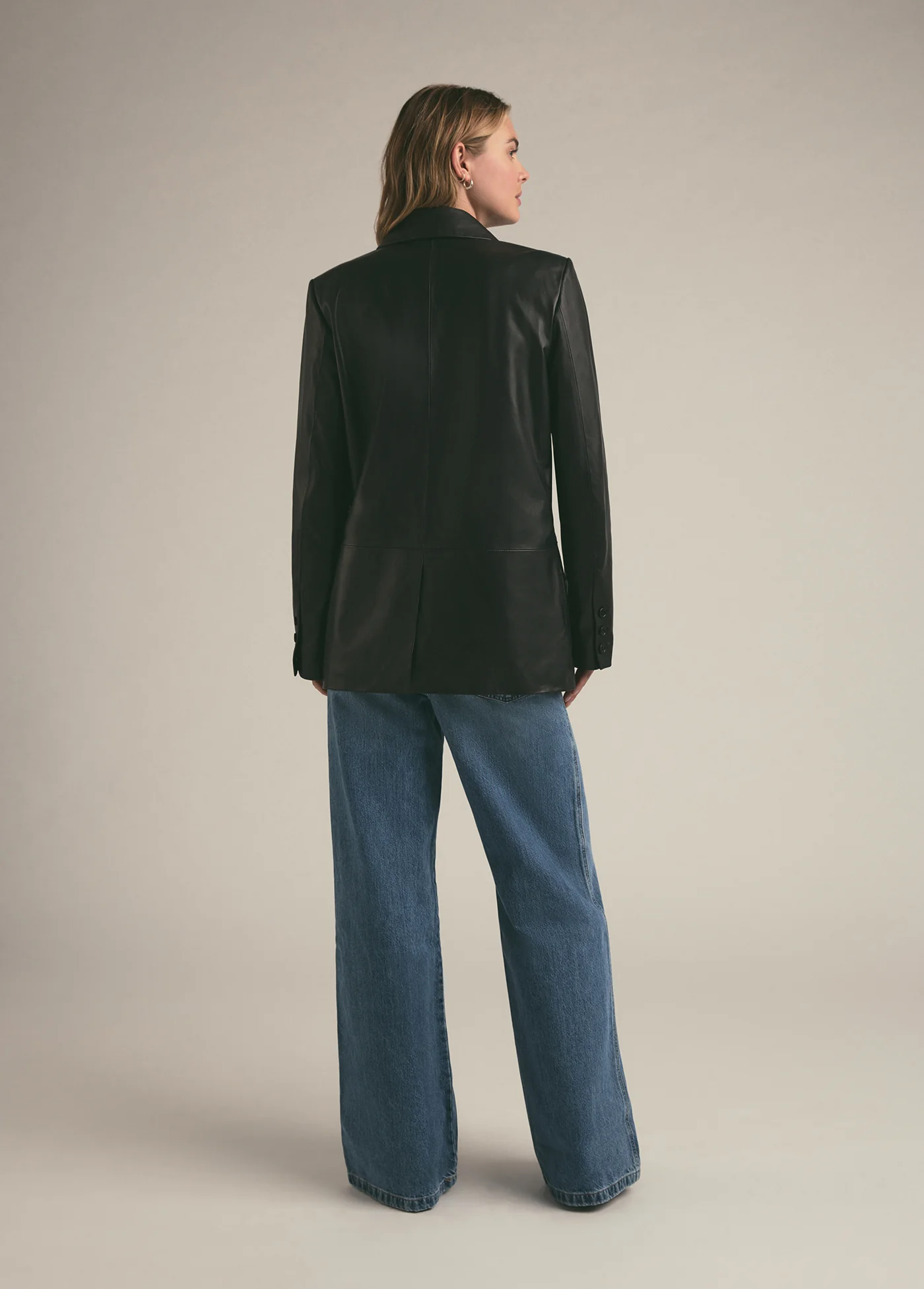 THE AGNES LEATHER BLAZER - Image 9