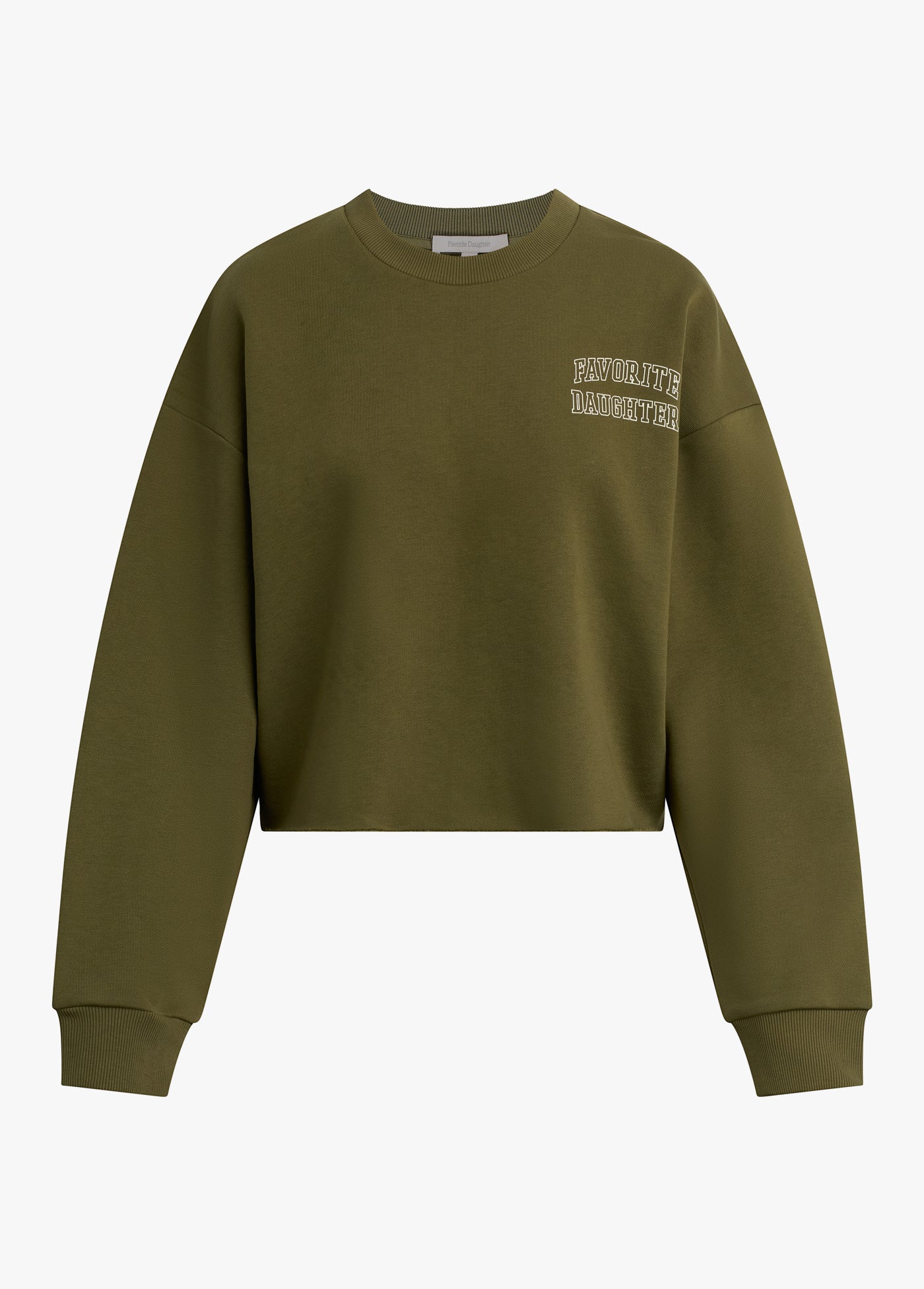 THE CROPPED COLLEGIATE CHEST SWEATSHIRT
