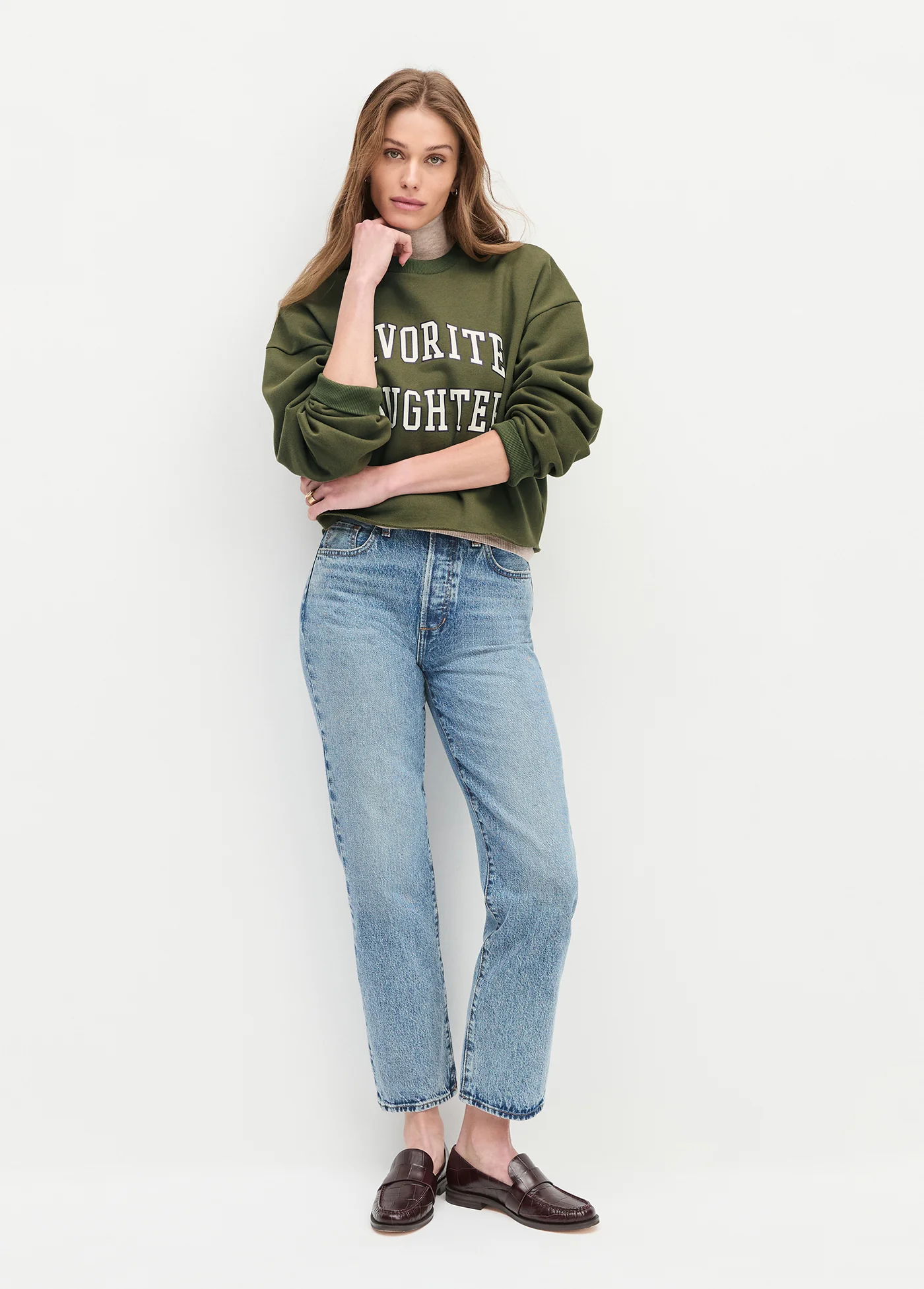 THE CROPPED COLLEGIATE SWEATSHIRT - Image 2