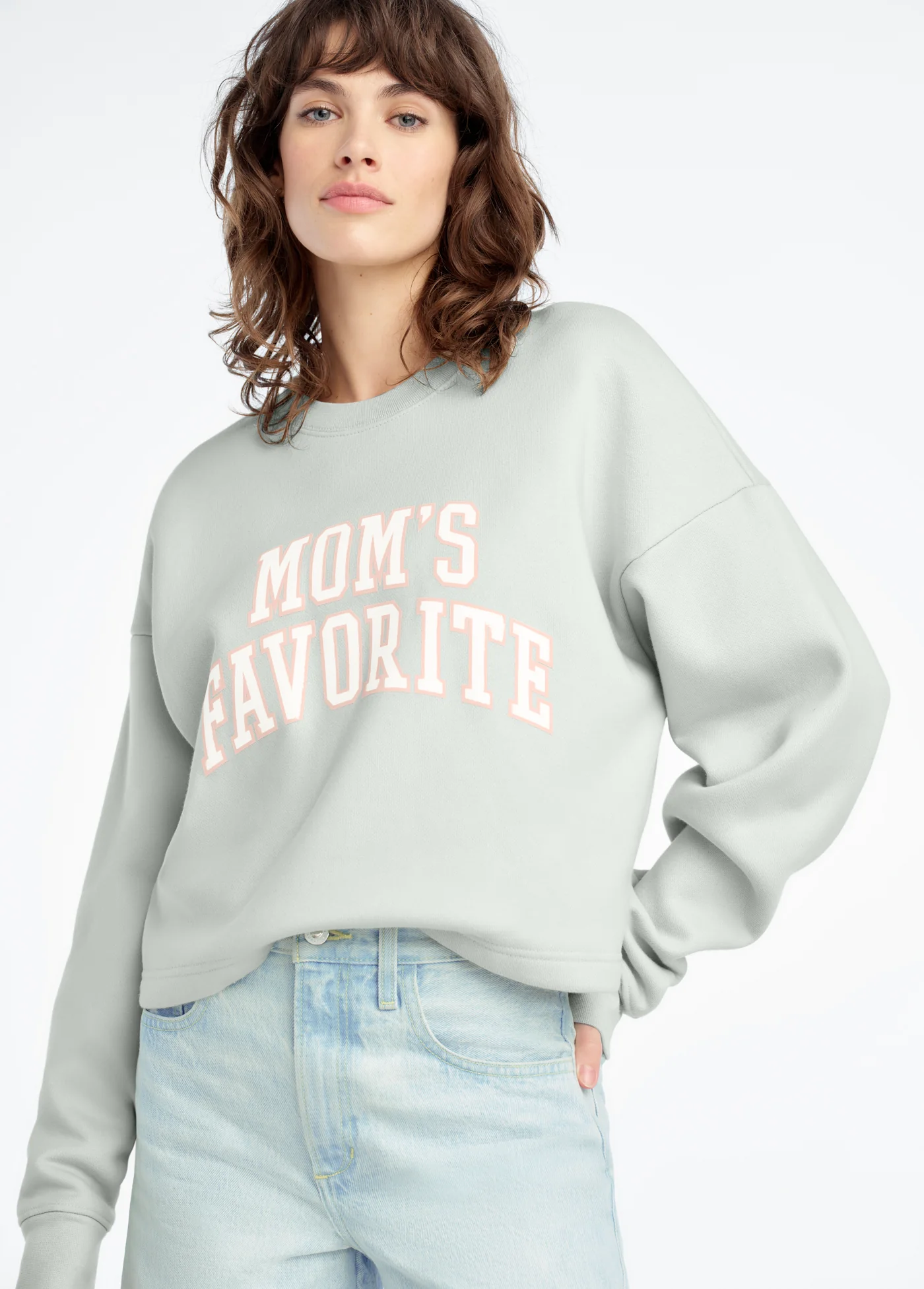 THE CROPPED MOM'S FAVORITE SWEATSHIRT