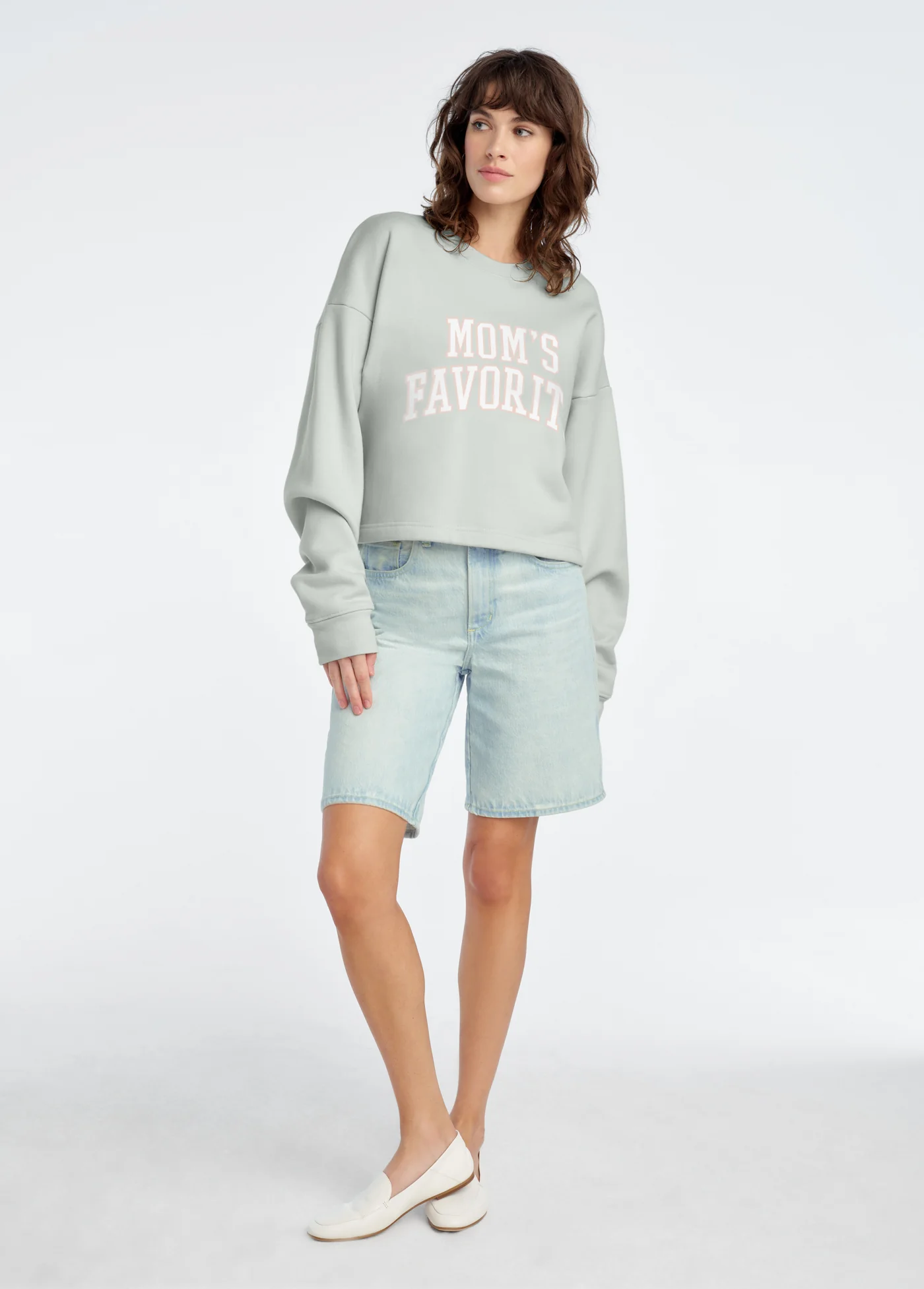 THE CROPPED MOM'S FAVORITE SWEATSHIRT - Image 2