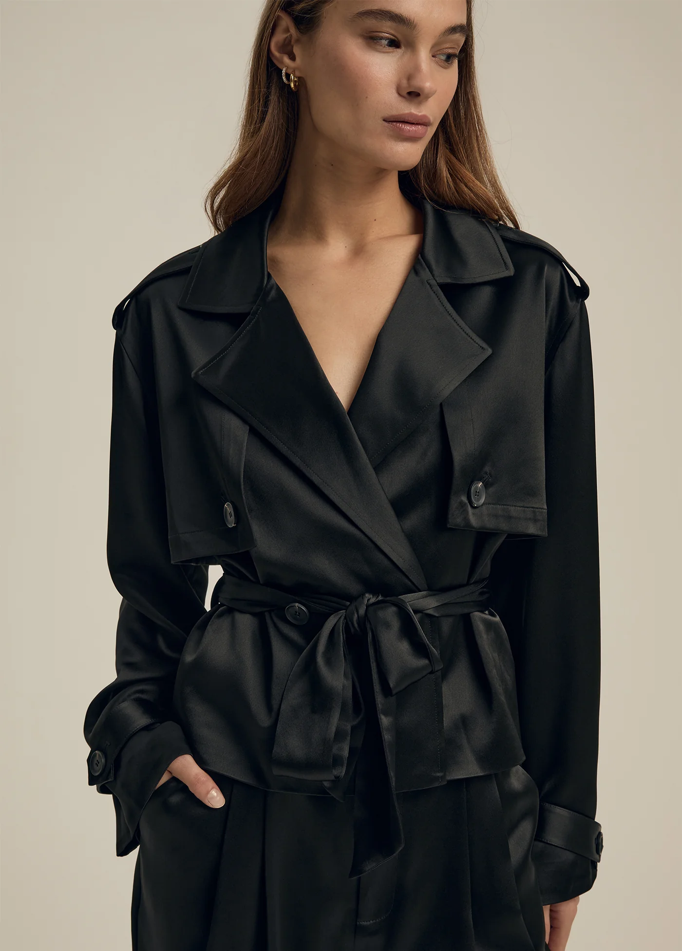 THE CROPPED SATIN CHARLES TRENCH