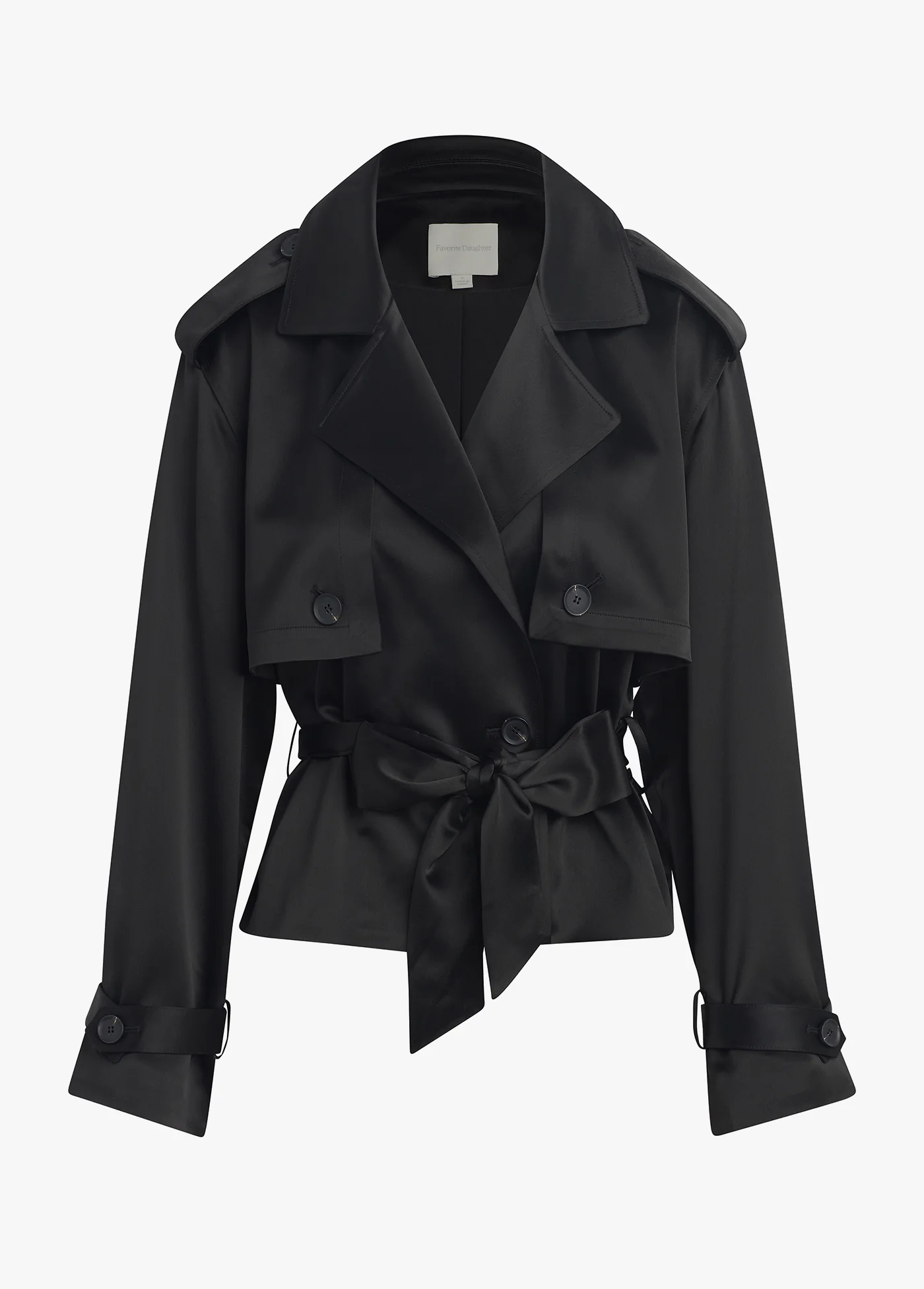 THE CROPPED SATIN CHARLES TRENCH - Image 5
