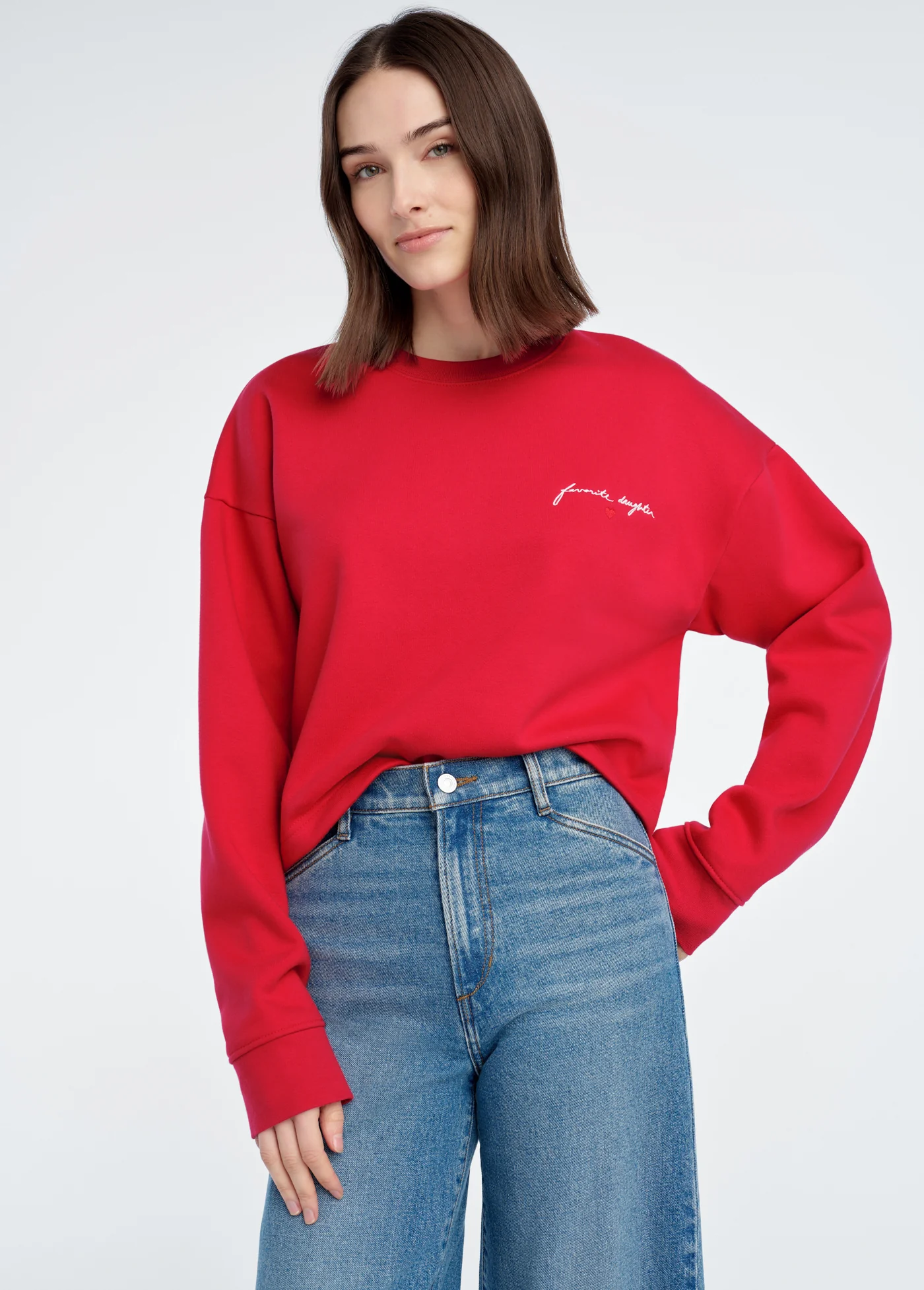 THE CROPPED SIGNATURE SWEATSHIRT