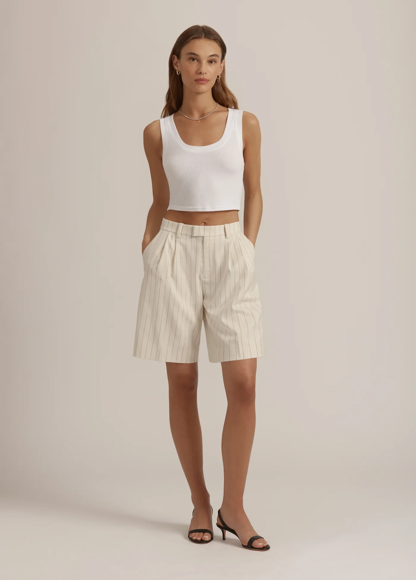 THE CUTTING IT CLOSE CROP TANK - Image 2