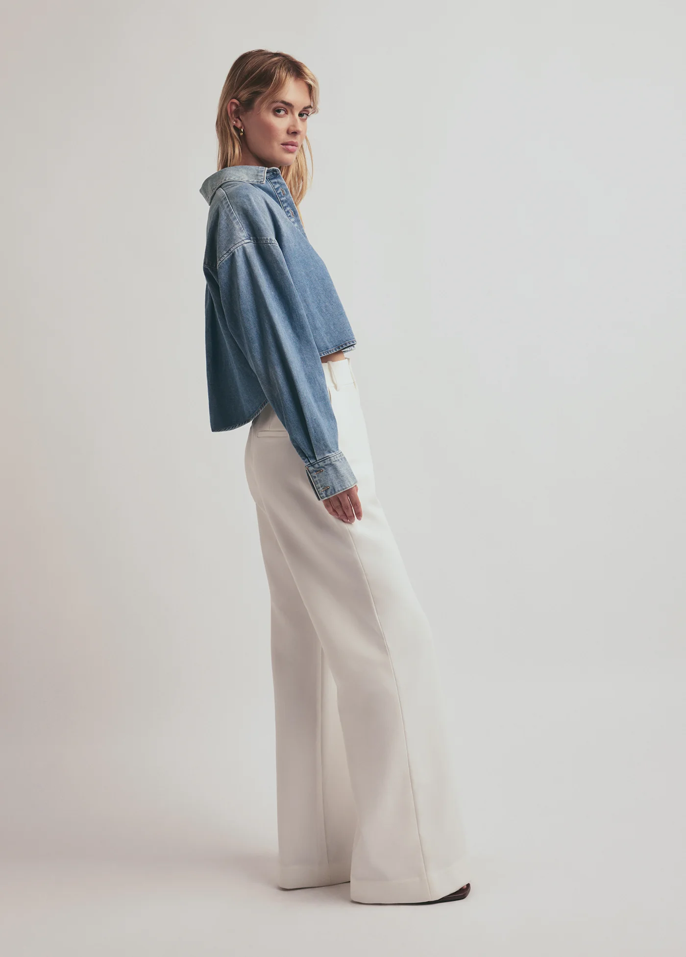 THE CROP EX-BOYFRIEND SHIRT - Image 3