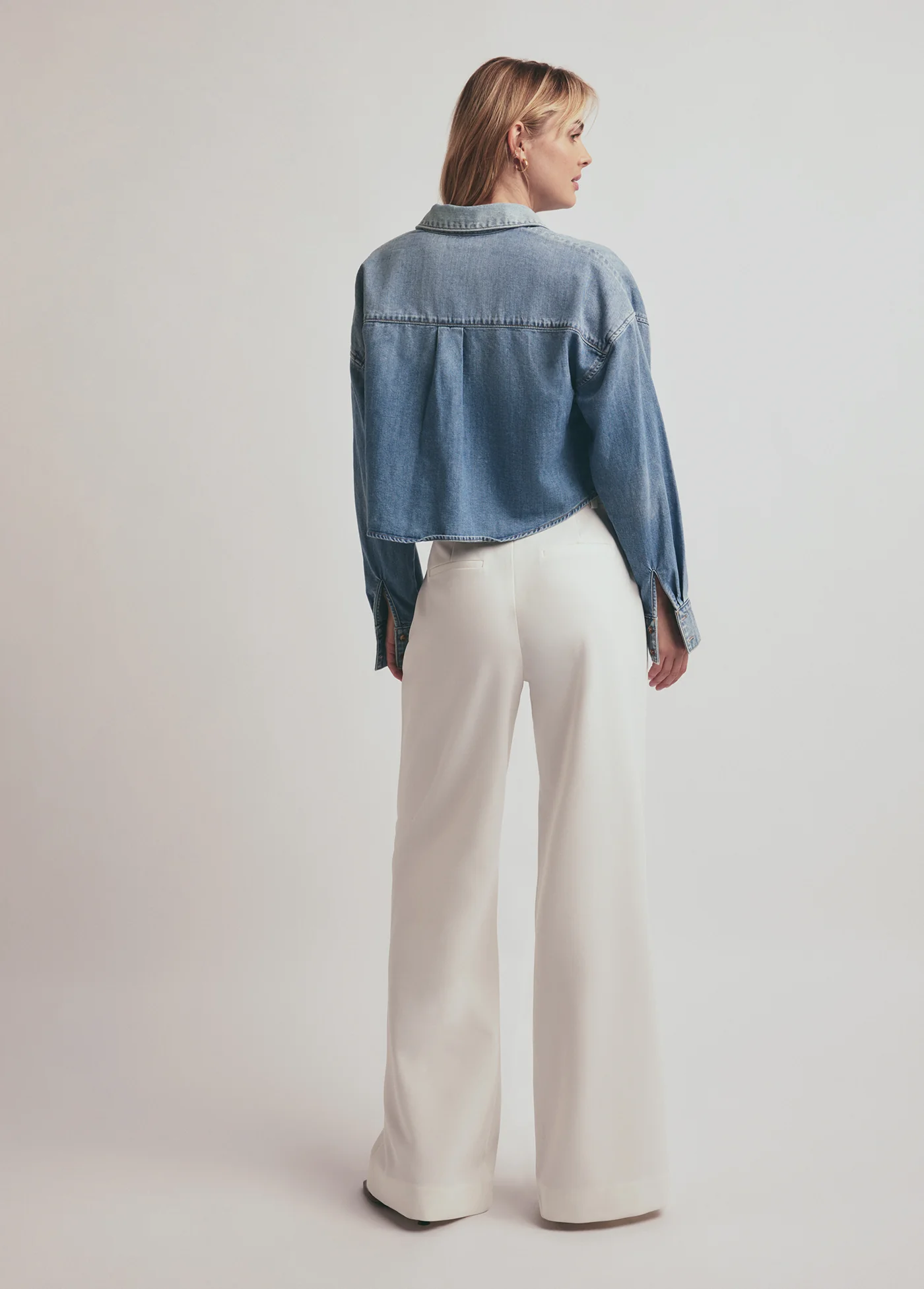 THE CROP EX-BOYFRIEND SHIRT - Image 4