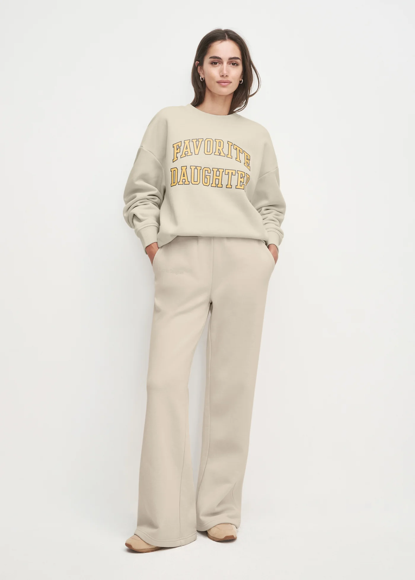 THE FAVORITE DAUGHTER EMBROIDERED WIDE LEG