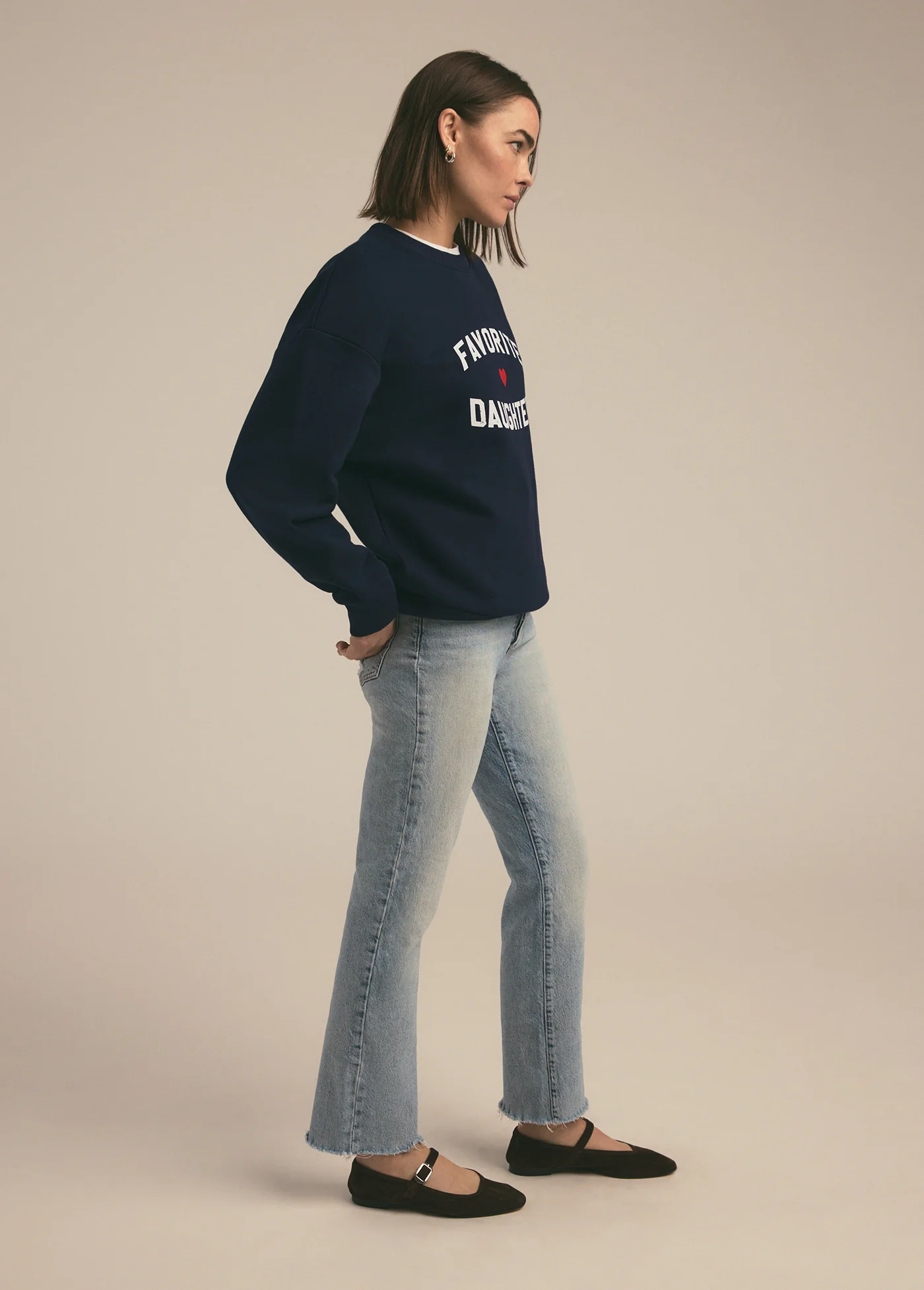 THE FAVORITE DAUGHTER HEART LOGO SWEATSHIRT - Image 2
