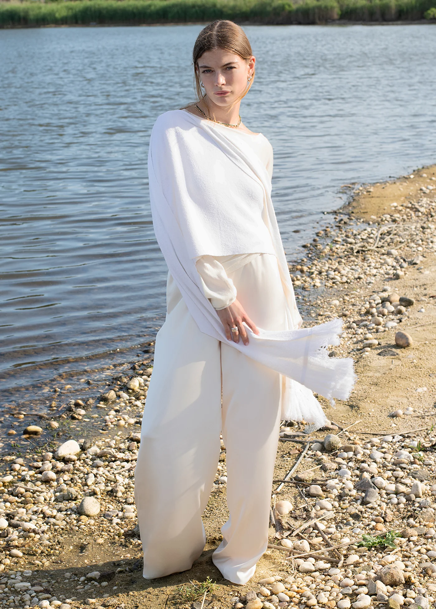 THE FRINGE LIGHTWEIGHT KNIT SCARF - Image 2