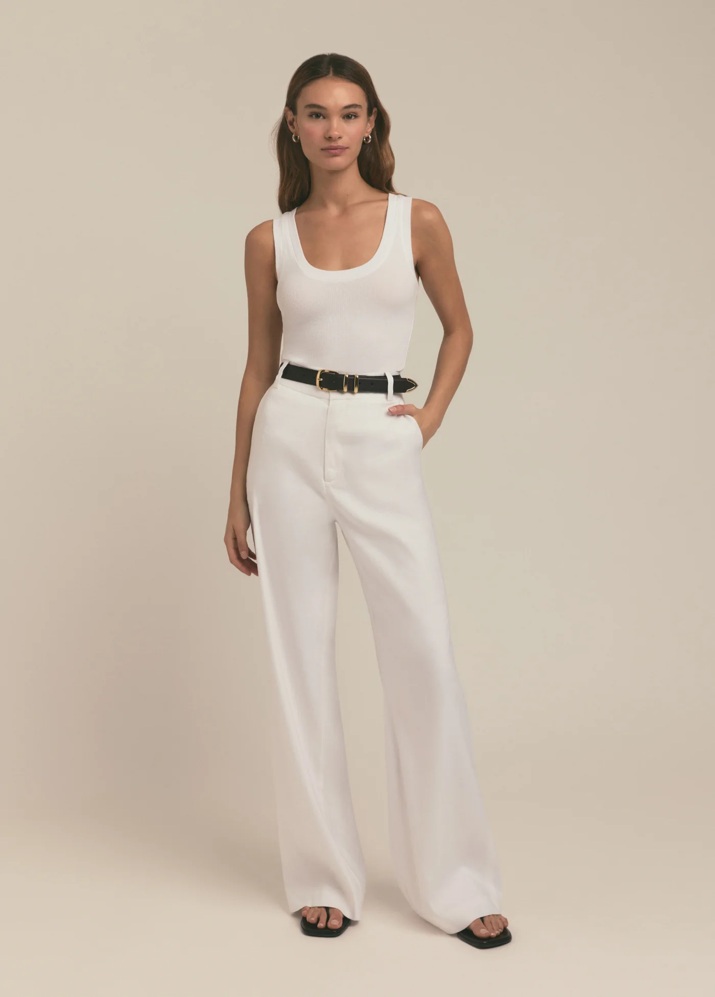 THE JONES LINEN WIDE LEG PANT - Image 2