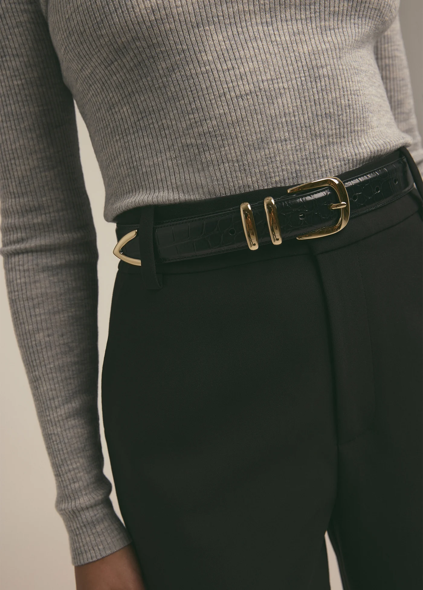 THE JORDAN CROC EMBOSSED BELT - Image 2