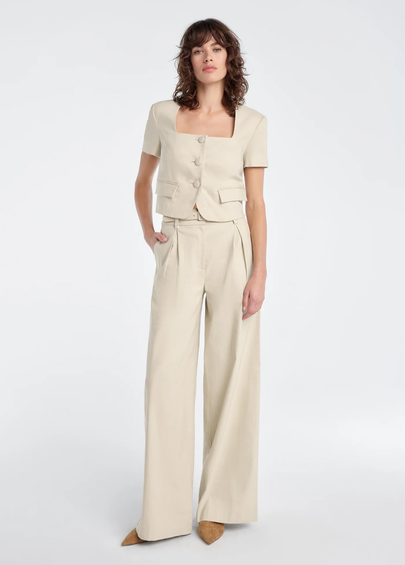 THE MAYFAIR LINEN TOP - Image 2