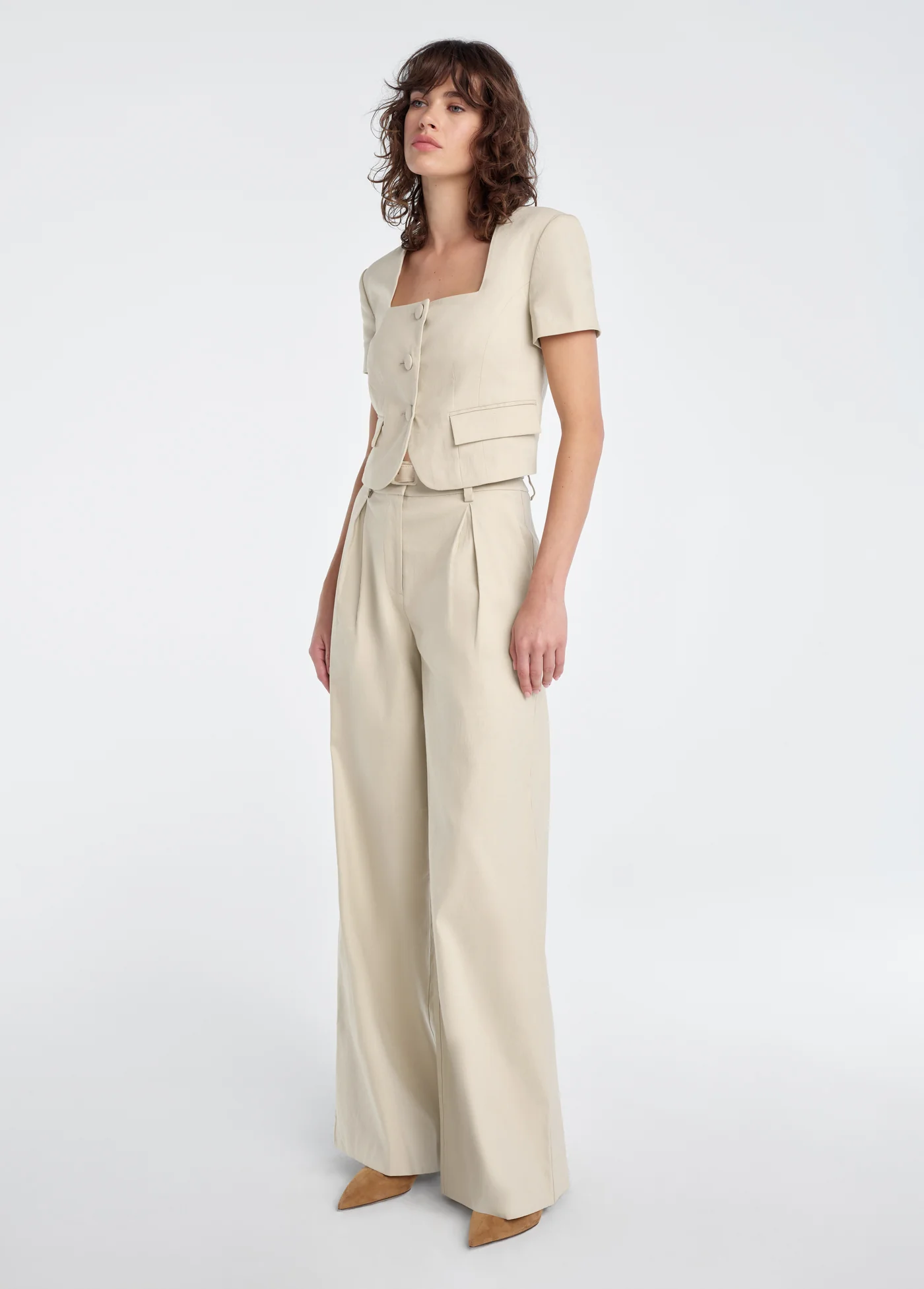 THE MAYFAIR LINEN TOP - Image 3