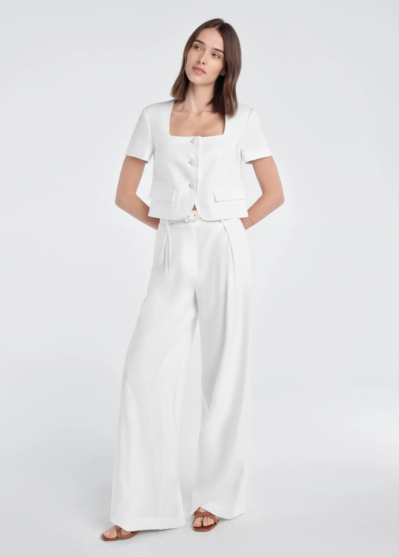 THE MAYFAIR LINEN TOP - Image 3