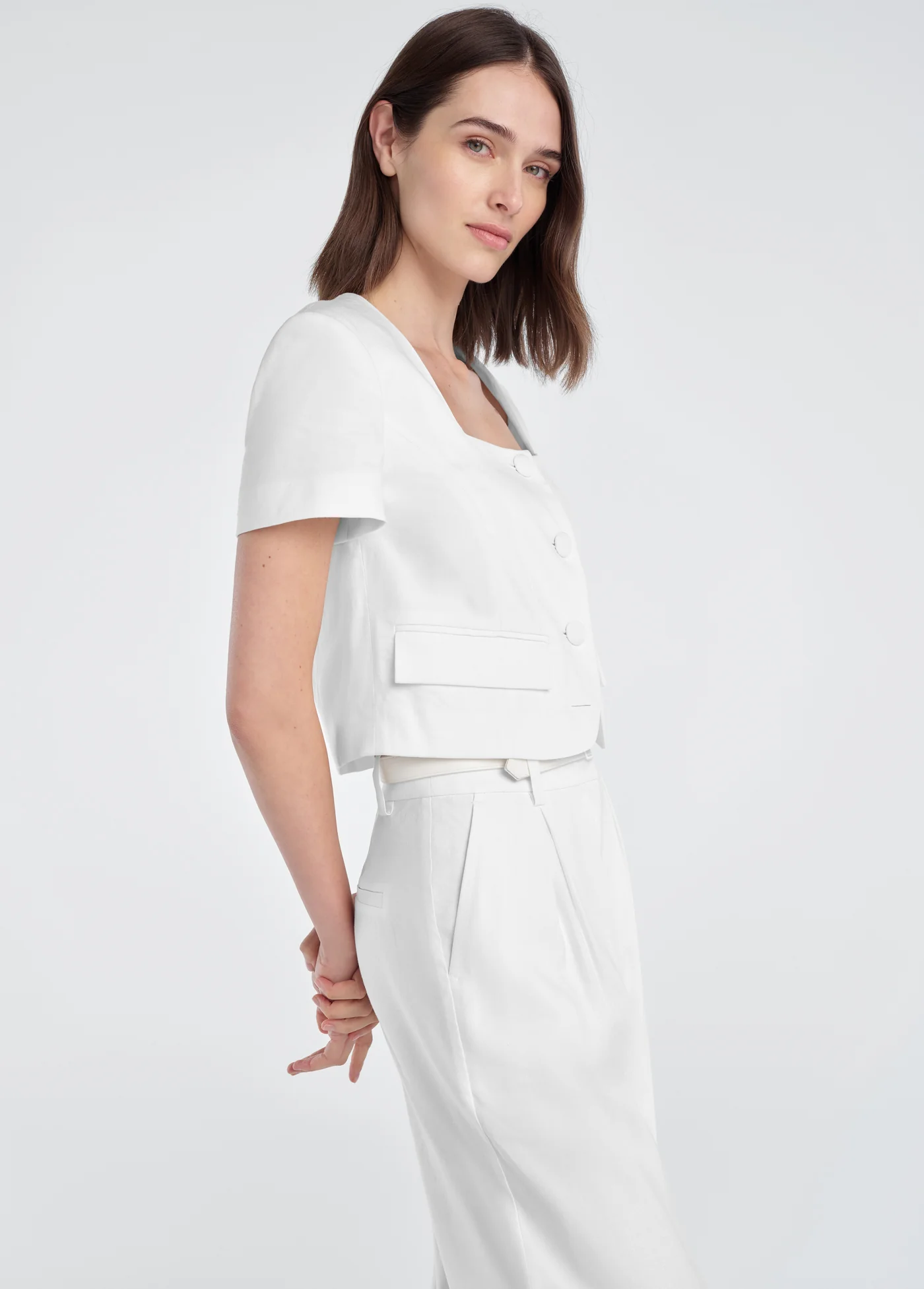 THE MAYFAIR LINEN TOP - Image 4