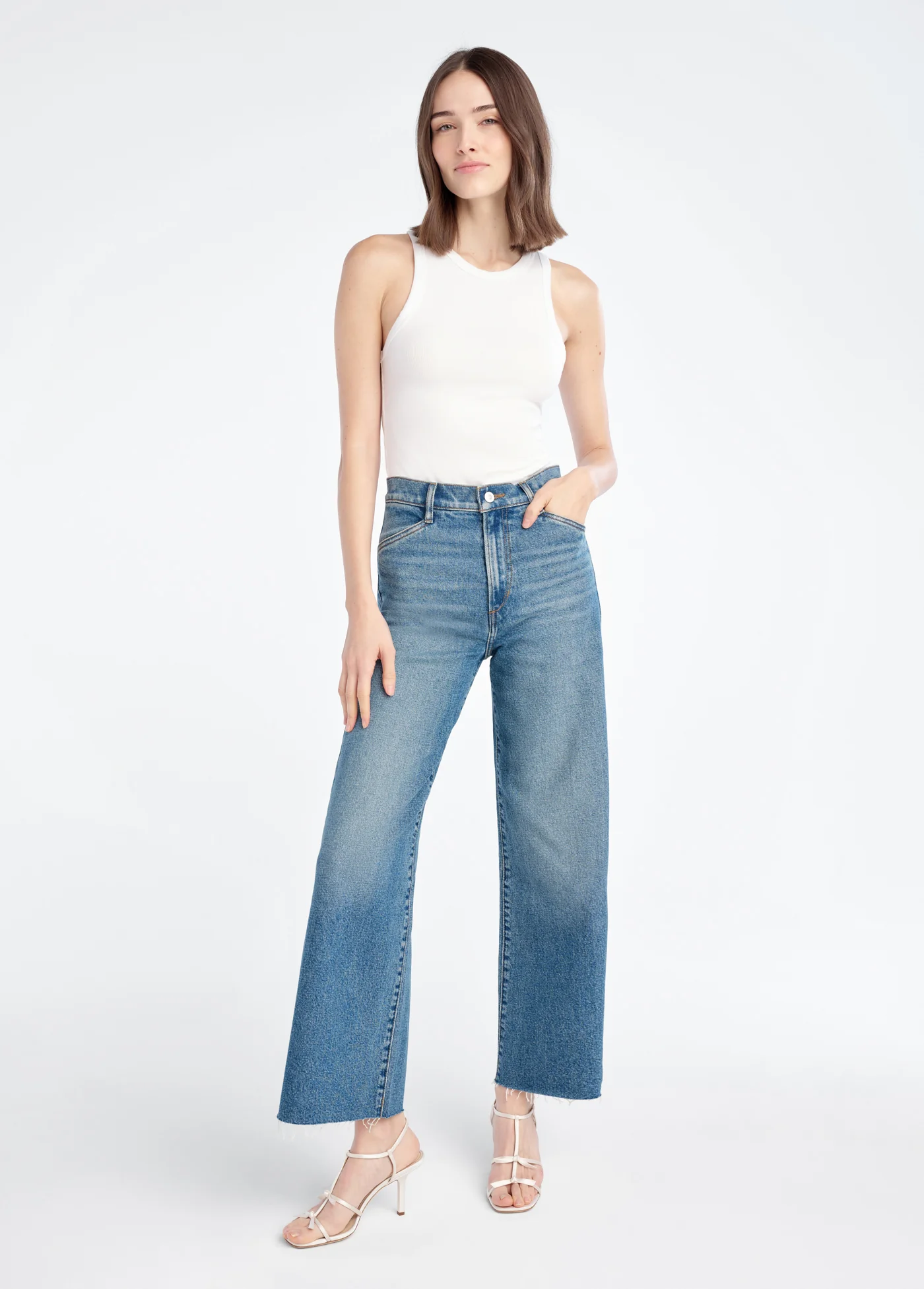 THE MISCHA SUPER HIGH RISE WIDE LEG ANKLE