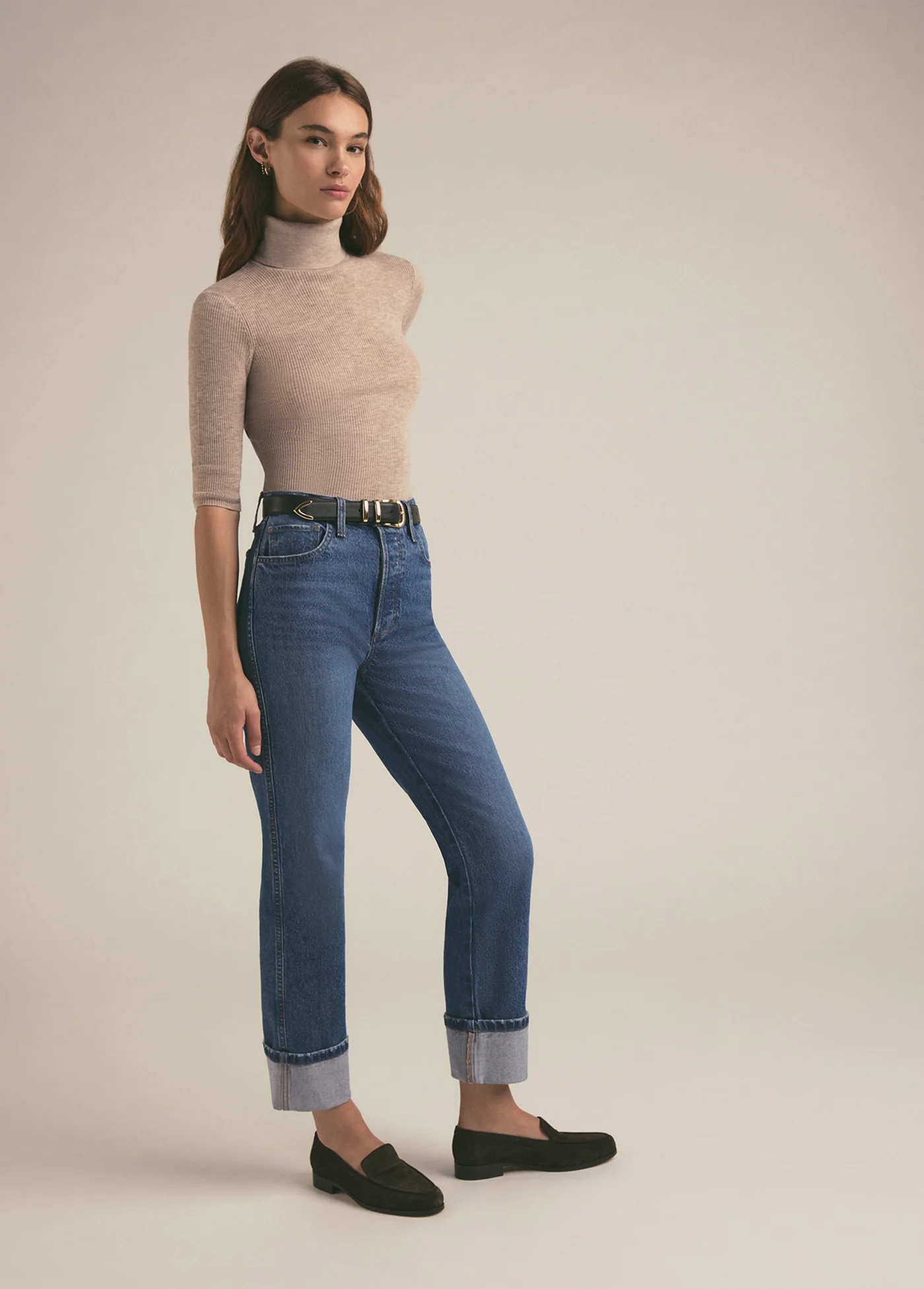 THE VALENTINA CUFFED SUPER HIGH RISE STRAIGHT - Image 3